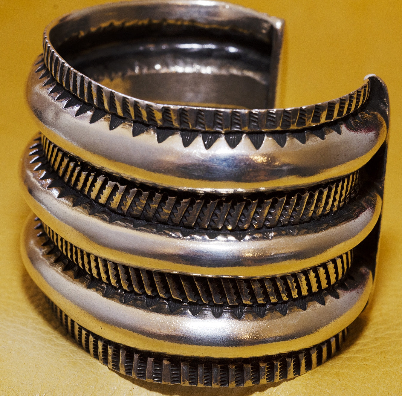 Repousse Silver Bracelet Ernie Lister